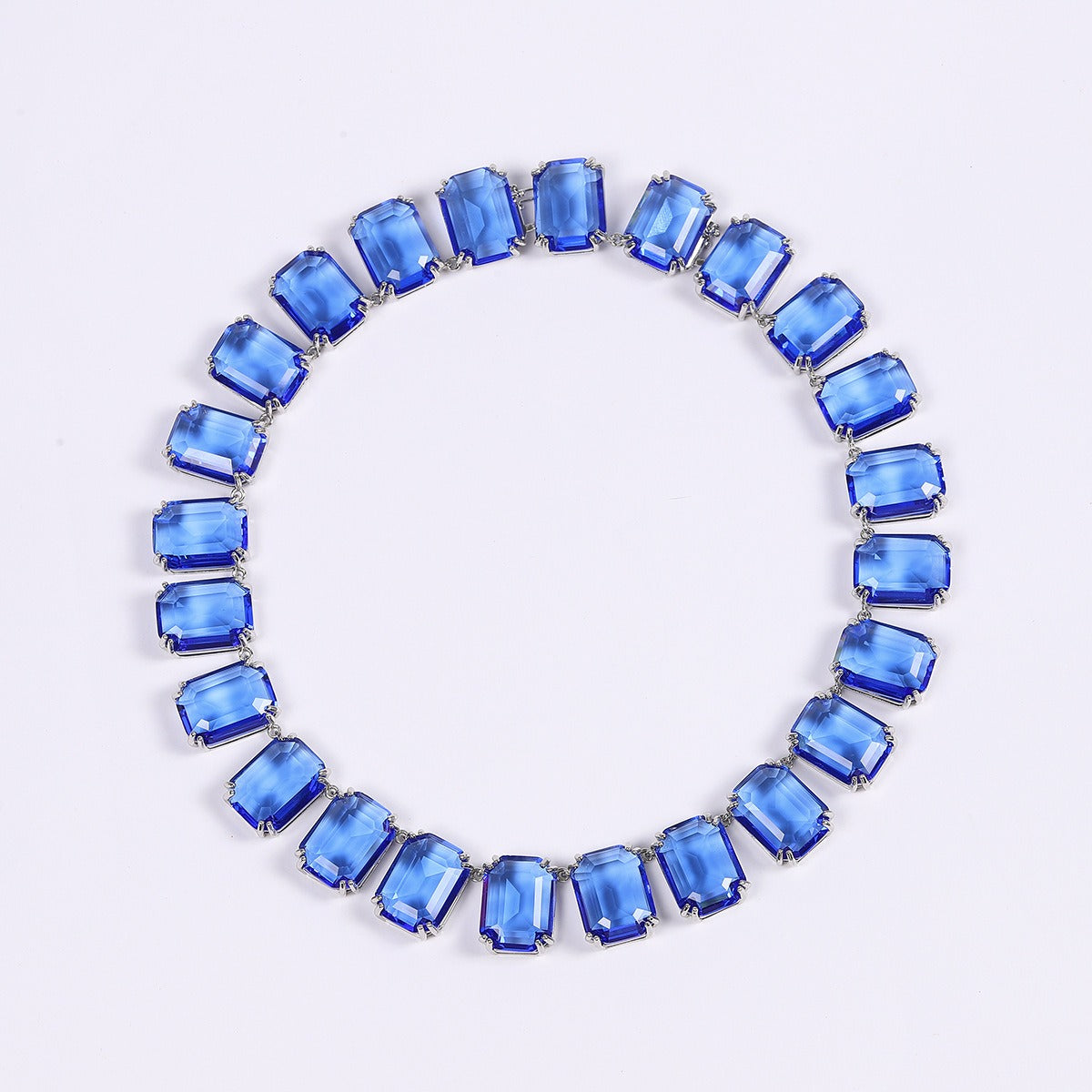 Zircon necklace square diamond frozen neck chain