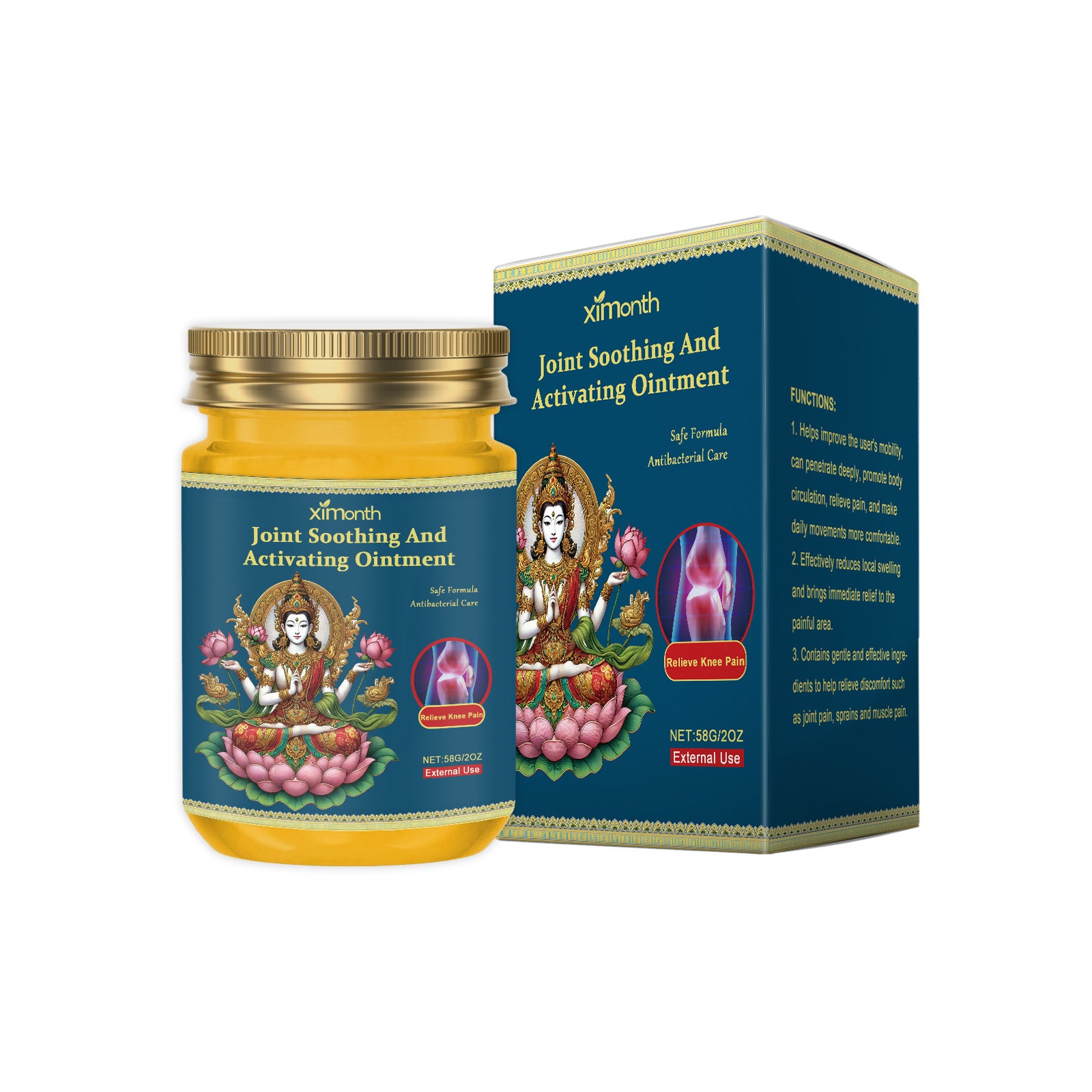 Ximonth Joint Care Cream Gentle Massage Cream For Soothing Joints And Knees