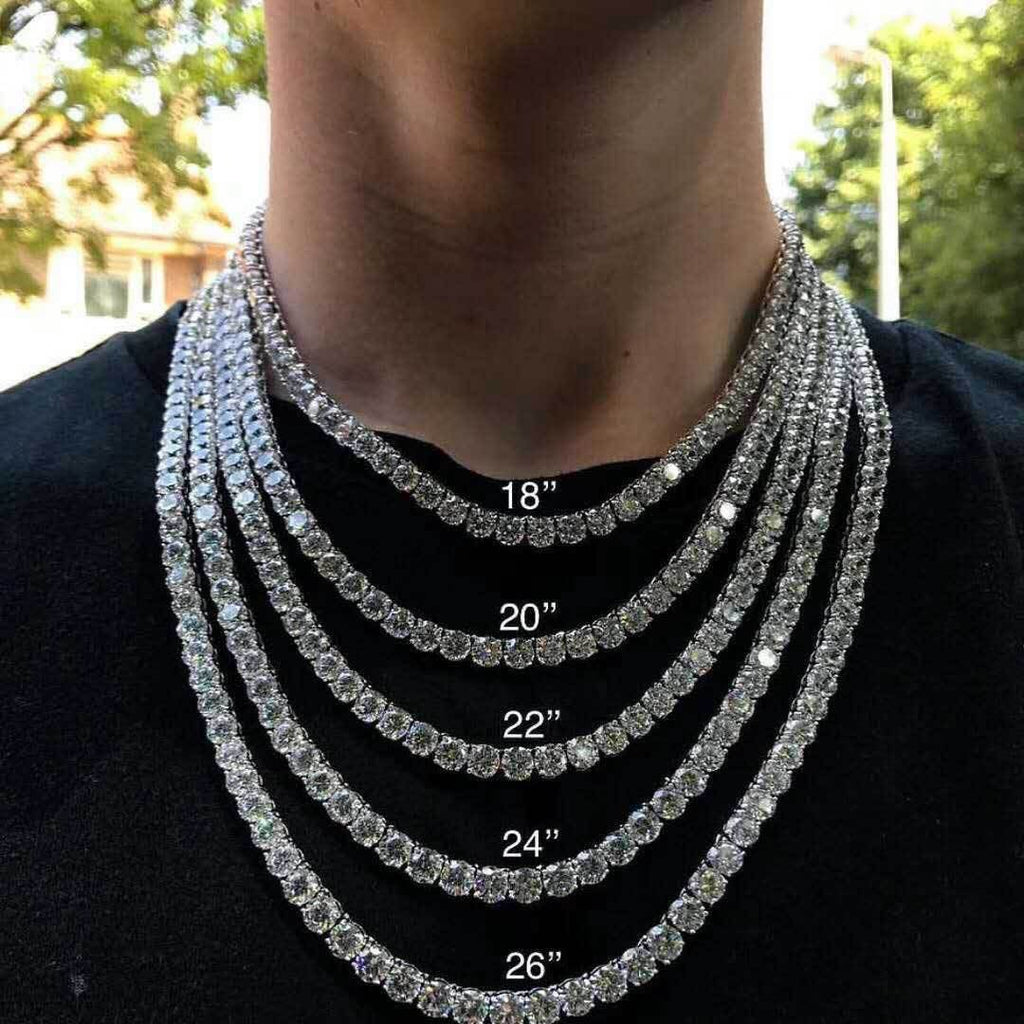Stone Necklace Hip Hop Jewelry Full Diamond Men's Necklace