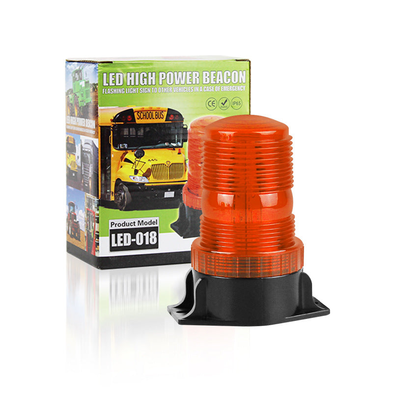 Suitable for forklift LED warning lights, calibration lights, engineering vehicle signal lights, roof lights, vehicle mounted flashing lights, yellow 9-90V