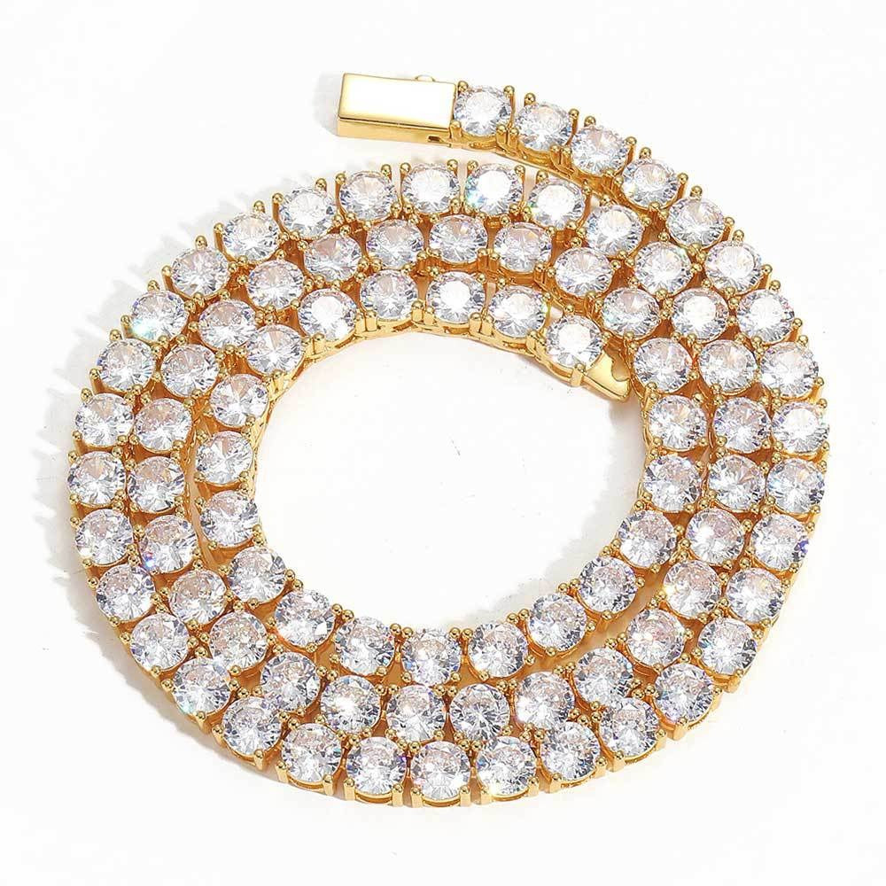 Stone Necklace Hip Hop Jewelry Full Diamond Men's Necklace