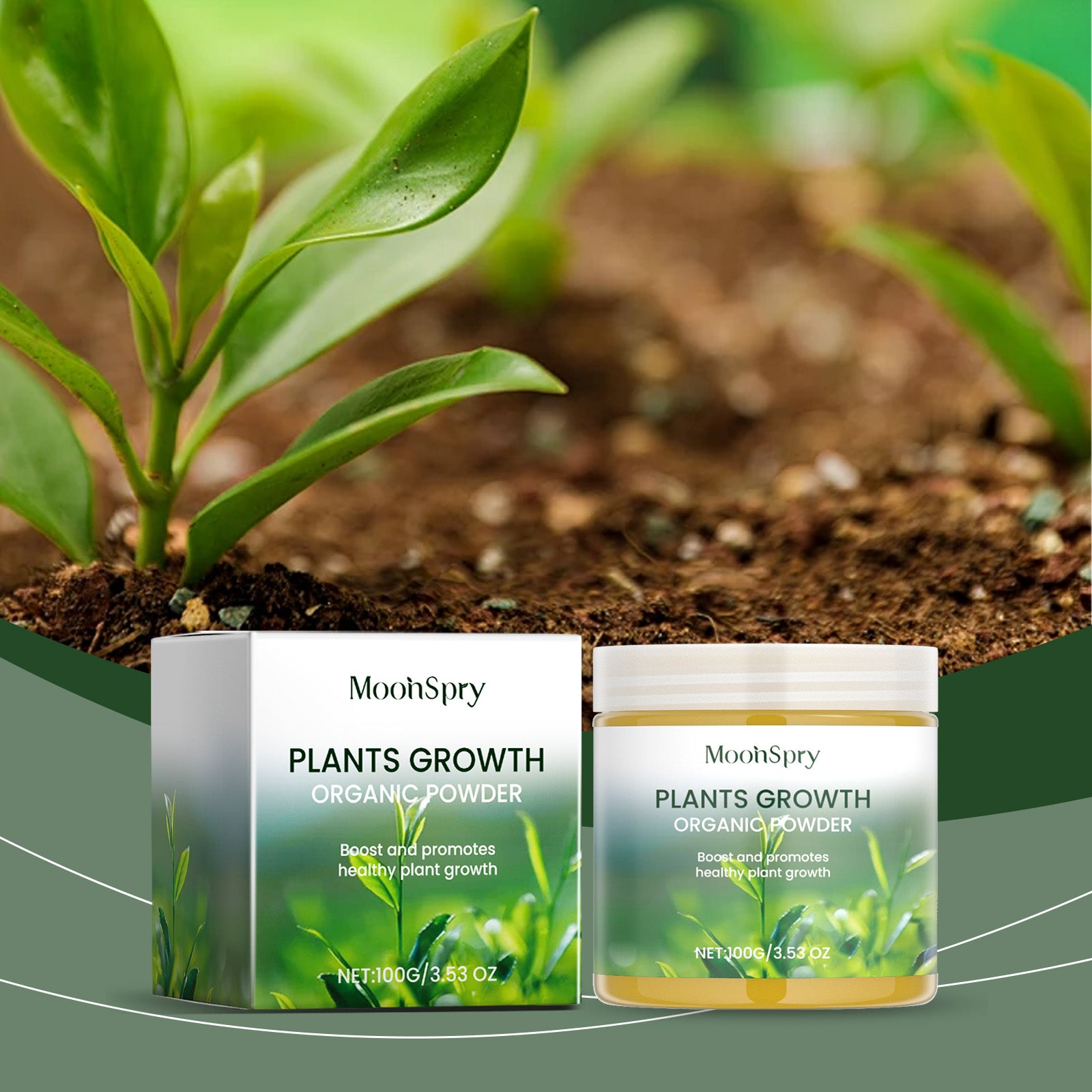 MoonSpry Plant Growth Nutrient Powder Plant Growth Nutrient Supplement Soil Conditioning Plant Nutrient