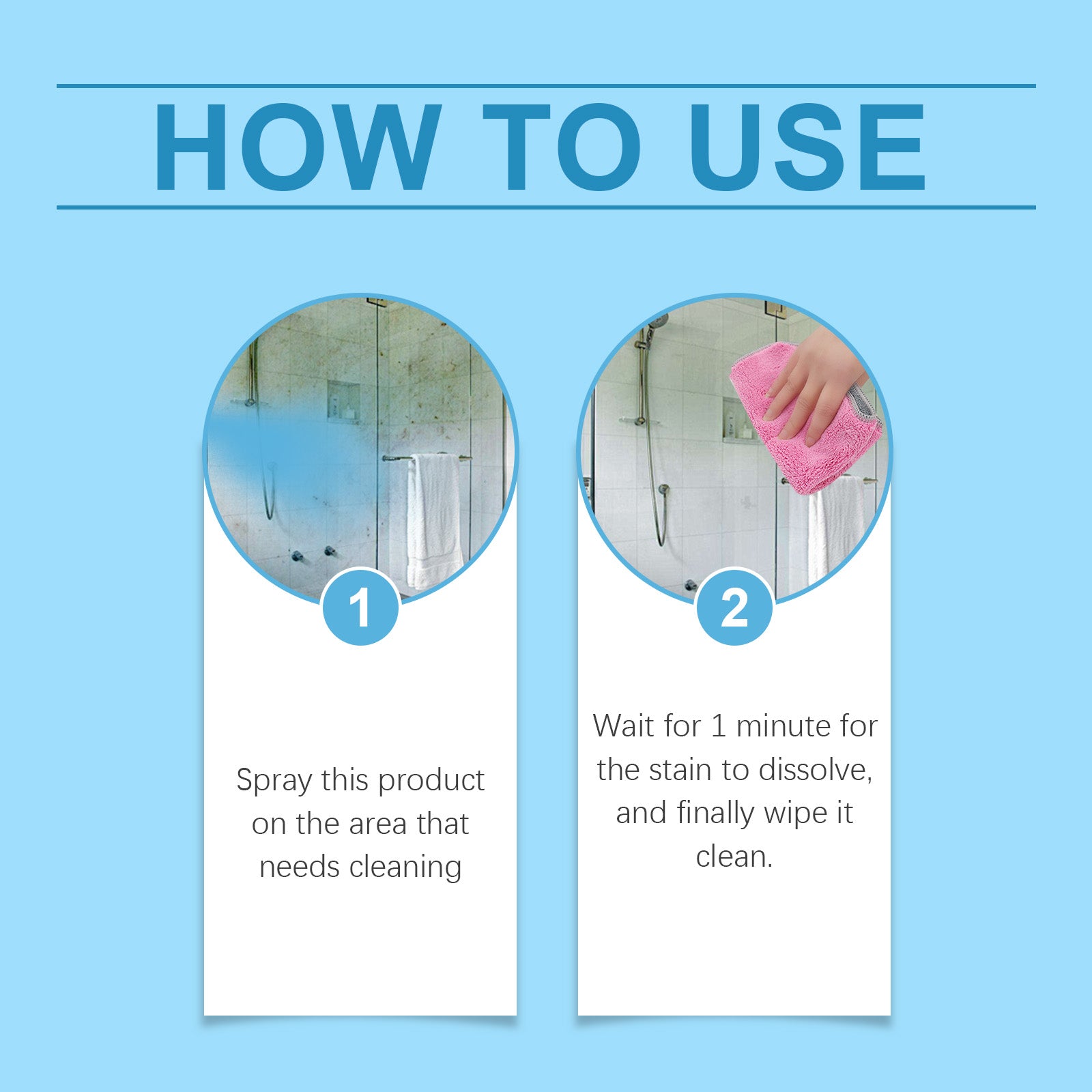 Jakehoe Home Bathroom Descaler Bathroom Wall Toilet Gentle Descaler Removes Water Stains