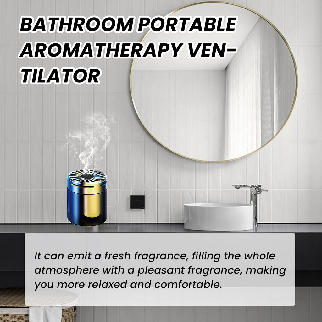 Bathroom Portable Ventilation Aromatherapy, Car Aromatherapy Bathroom Bedroom Deodorant Adornment