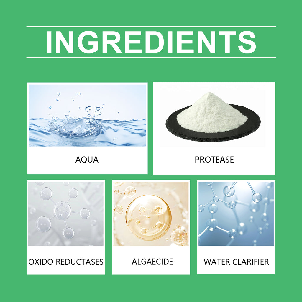Yegbong Algae Clarifier, Clean Fish Tank Green Brown Silk Algae Black Hair Moss Algae Clarifier Water Does Not Harm Fish