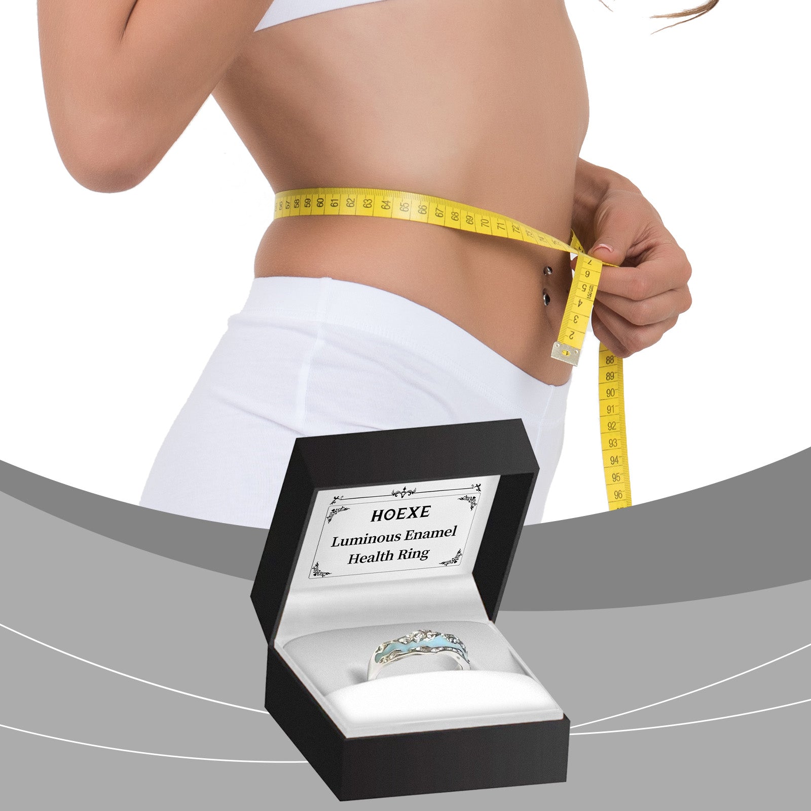 Hoexe Glow-In-The-Dark Enamel Ring Enhances Comfort In Daily Life Pamper The Body Sports Portable Ring