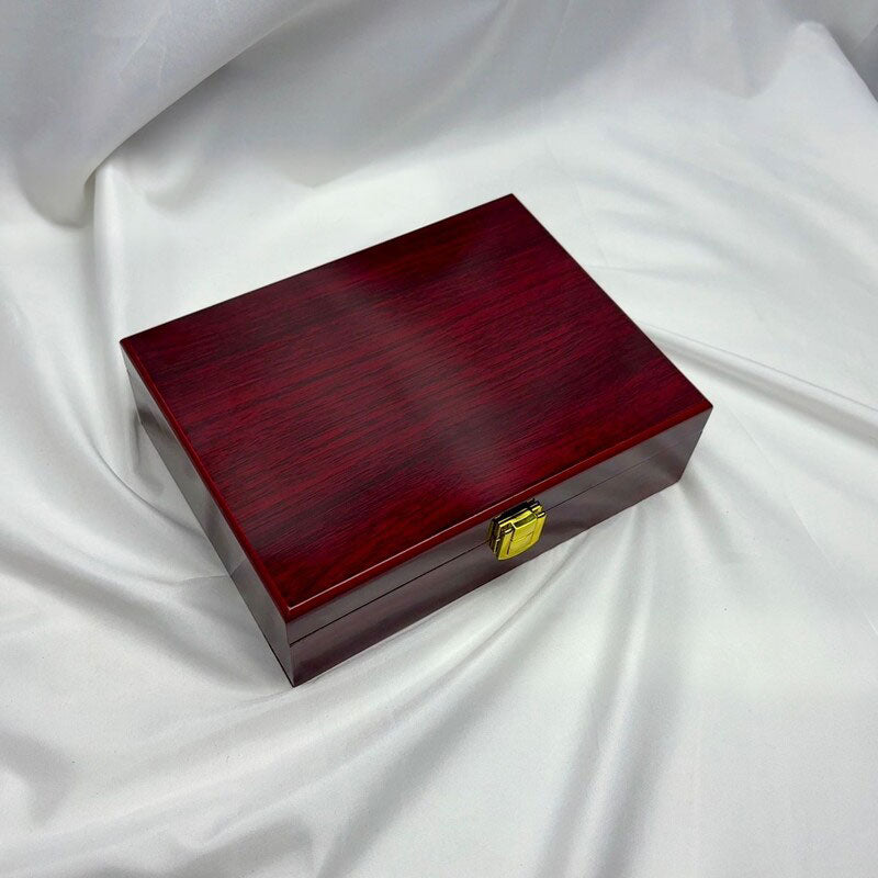 Classic Wooden Jewelry Box with Lock – Premium Storage Case